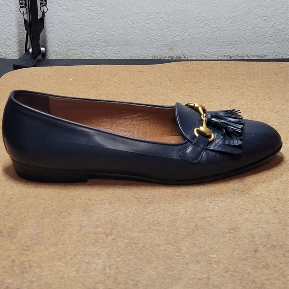 Cole Haan Dark Blue Genuine Leather Loafers - Picture 3 of 5